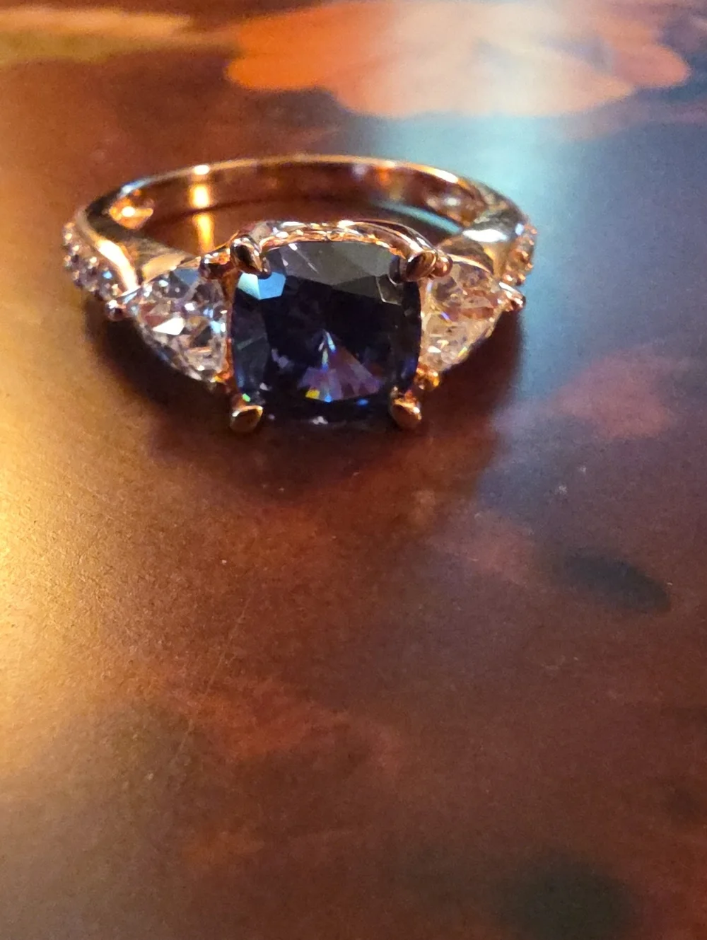 Bella Luce(R) Tanzanite & Diamond Simulants Eterno(TM) Rose Ring